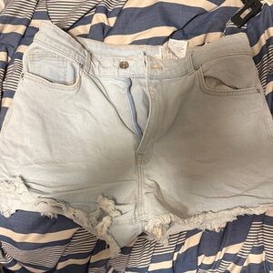 H&M Light Wash Denim Jean Shorts